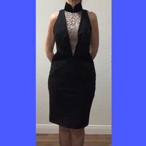 Elegant silk & lace dress